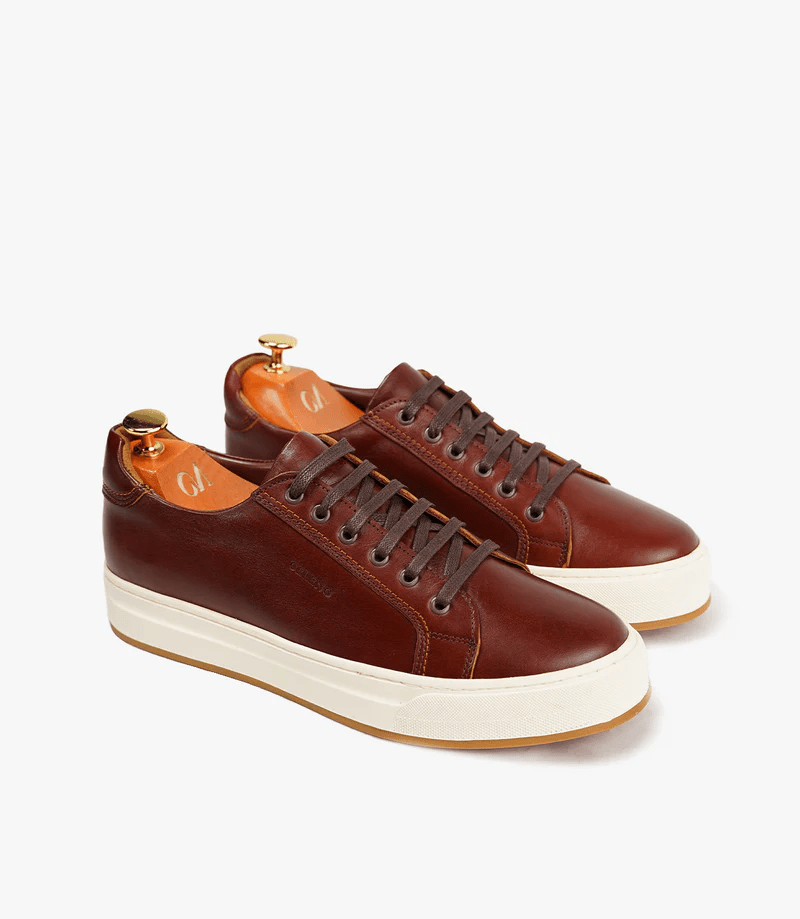 BASKET ROGUE en Cuir, MARRON COGNAC – CL6073 - Celeno - Afrique