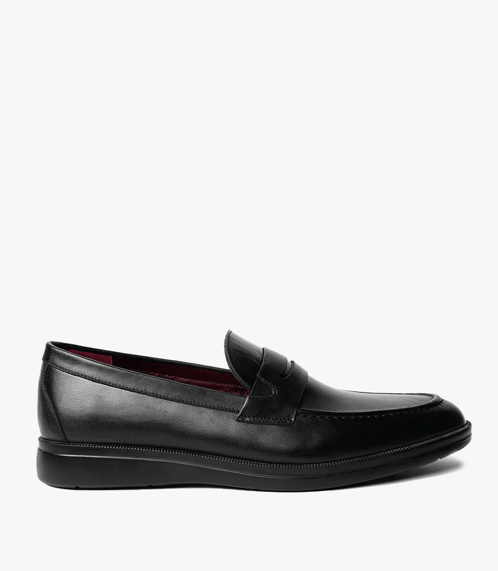 MOCASSIN LEO EN CUIR, NOIR – CL450 - Celeno - Afrique