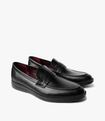 MOCASSIN LEO EN CUIR, NOIR – CL450 - Celeno - Afrique
