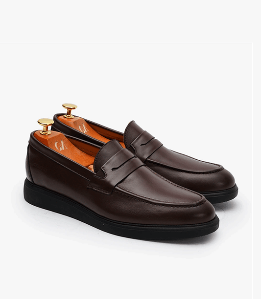 MOCASSIN LEO en Cuir, Marron – CL438 - Celeno - Afrique