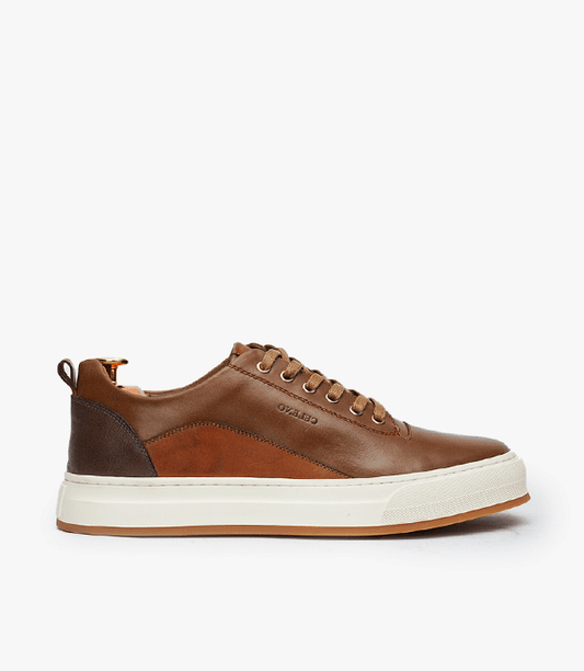 BASKET BOLT en Cuir, Tabac - CL6069 - Celeno - Afrique