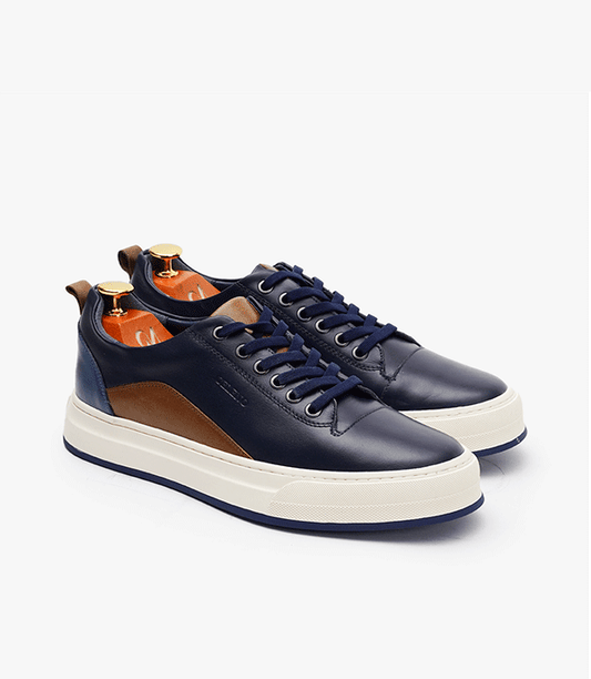 BASKET BOLT en Cuir, Bleu - CL6069 - Celeno - Afrique