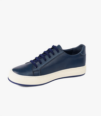 BASKET ROGUE en Cuir, Bleu Nuit– CL6073 - Celeno - Afrique