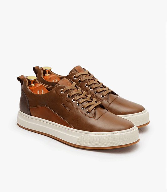 BASKET BOLT en Cuir, Tabac - CL6069 - Celeno - Afrique